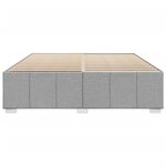 vidaXL Cadre de lit sans matelas gris clair 180x200 cm tissu