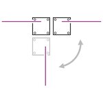 vidaXL Auvent latéral double rétractable de patio 170x600 cm Crème