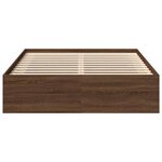 vidaXL Cadre de lit sans matelas chêne marron 120x190 cm