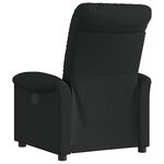 vidaXL Fauteuil inclinable Noir Tissu