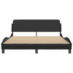 vidaXL Cadre de lit Dover noir 152x203 cm similicuir