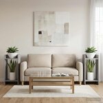 vidaXL Support de Plante 2 pc Gris Sonoma 30 x 30 x 60 cm