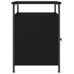 vidaXL Tables de chevet 2 Pièces noir 40x42x60 cm bois d'ingénierie