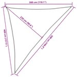 vidaXL Voile d'ombrage 160 g/m² Marron 3x4x5 m PEHD
