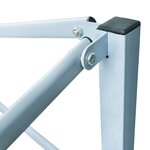 vidaXL Tente de réception escamotable avec 4 parois 3x3 m Anthracite