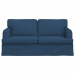 vidaXL Canapé Bleu 142 x 80 x 85 cm tissu