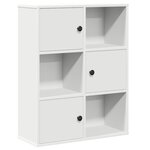 vidaXL Bibliothèque blanc 60x24x76 5 cm bois d'ingénierie
