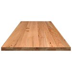 vidaXL Dessus de bureau marron clair bois chêne massif rectangulaire