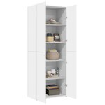 vidaXL Buffet haut blanc 70x42 5x185 cm bois d'ingénierie