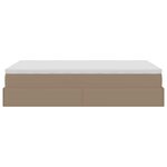 VidaXL Cadre de lit ottoman et matelas cappuccino 120x190cm similicuir