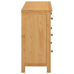 vidaXL Commode 105x33 5x73 cm Bois de chêne massif