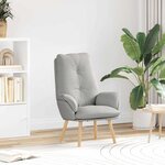 vidaXL Fauteuil relaxant Gris nuage 69 x 74 x 93 cm tissu