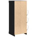 vidaXL Buffet avec lumières LED Chêne noir 41x37x100 cm