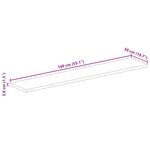 vidaXL Dessus de table 140x50x3 8cm rectangulaire bois massif récupéré