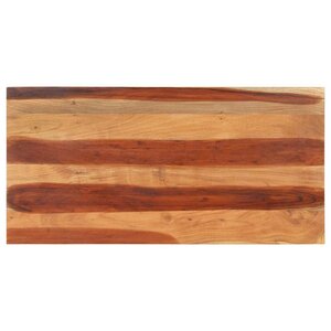 vidaXL Dessus de table 120x60x(2 5-2 7) cm Bois massif d'acacia