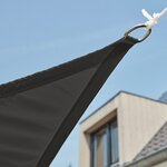 Livin'outdoor Tissu d'ombrage Como Polyester Carré 5x5 m Gris