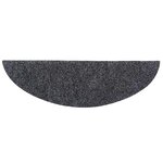 vidaXL Tapis autoadhésifs de marches 5 Pièces Gris foncé 56x17x3 cm