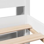 vidaXL Lit bibliothèque sans matelas blanc 140x200 cm bois pin massif