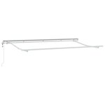 vidaXL Auvent Rétractable Jaune 350 x 200 cm tissu