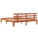 vidaXL Cadre de lit sans matelas cire marron 180x200cm bois pin massif