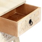 vidaXL Meuble TV 110x30x44 cm Bois massif de manguier