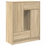 vidaXL Buffet avec tiroirs et portes chêne sonoma 73x31x90 cm
