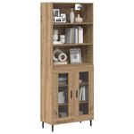 vidaXL Haut Armoire Chêne artisanal 69 5 x 34 x 180 cm