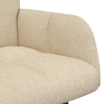 vidaXL Sofa 2 places Crème 115 x 61 x 87 cm Tissu