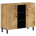 vidaXL Armoire latérale 90x33x75 cm bois massif de manguier