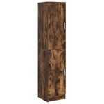 vidaXL Bureau avec rangement Chêne fumé Bois d'ingénierie