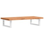 vidaXL Étagère de vasque murale acier et bois massif de hêtre