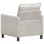 vidaXL Canapé Crème 76 x 81 x 87 5 cm Velours