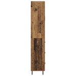 vidaXL Haut Armoire avec tiroir Bois Ancien 69 5 x 34 x 180 cm