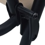 vidaXL Chaises de jardin pliables lot de 2 Textilène Crème