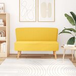 vidaXL Canapé 117x55 5x77 cm Tissu Jaune
