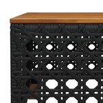 vidaXL Salon de jardin 10 Pièces avec coussins noir résine tressée