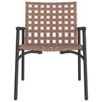 Chaises de jardin vidaXL 2 Pièces Noires 79x56x73 5 cm Rattan en polypropylène