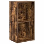 vidaXL Bibliothèque chêne fumé 40x30x77 cm bois d'ingénierie
