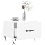vidaXL Tables basses 2 Pièces blanc 50x50x40 cm bois d'ingénierie