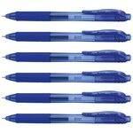 Stylo Roller à encre gel Liquid EnerGel-X BLN105 Bleu x 6 PENTEL