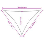 vidaXL Voile de parasol tissu oxford triangulaire 3x4x5 m bleu