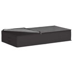 vidaXL Boîte de rangement avec fenêtre transparente 6 Pièces Anthracite
