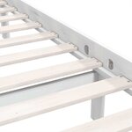 vidaXL Cadre de lit sans matelas blanc bois massif 160x200 cm