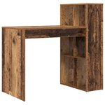 vidaXL Bureau d'écriture Bois ancien Bois d'ingénierie Standard