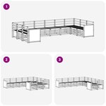 vidaXL Ensemble de canapés d'extérieur 7 pc Naturel