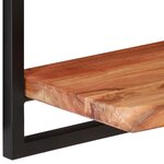 vidaXL Étagères murales 2 Pièces 100x24x35 cm Bois d'acacia et acier