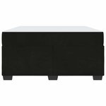vidaXL Cadre de lit avec matelas Noir 160 x 200 cm Velours