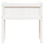 vidaXL Jardinières avec pieds blanc 70x31x70 cm bois de pin massif