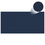 vidaXL Film solaire de piscine flottant PE 1000x500 cm Noir et bleu