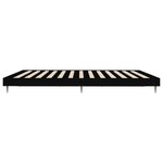 vidaXL Cadre de lit sans matelas noir 140x200 cm bois d'ingénierie